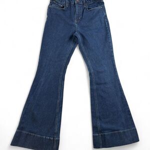 Boden Women’s US 8R Navy Flare Jeans High Rise Wide Leg Denim Pants